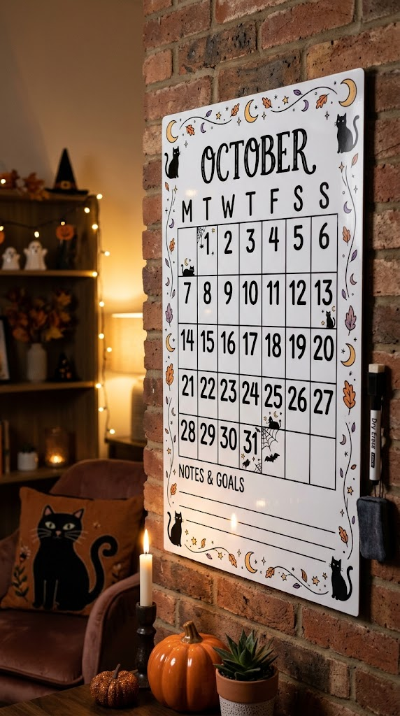 25 October Dry Erase Calendar Ideas for Fall Planning