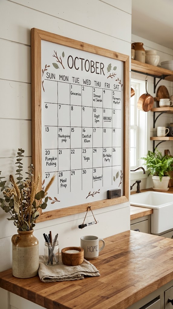 25 October Dry Erase Calendar Ideas for Fall Planning