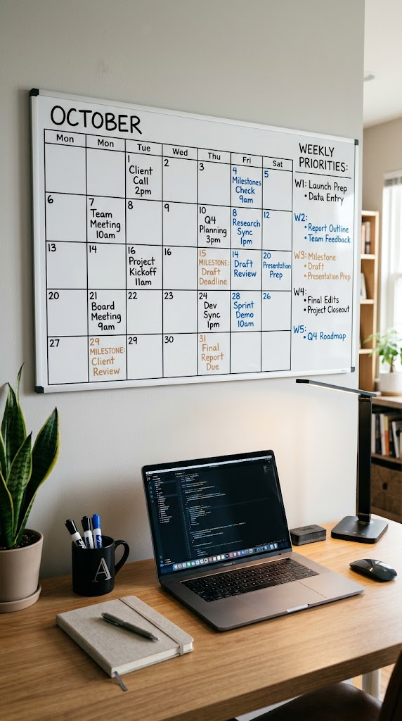 25 October Dry Erase Calendar Ideas for Fall Planning