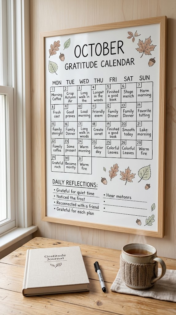 25 October Dry Erase Calendar Ideas for Fall Planning