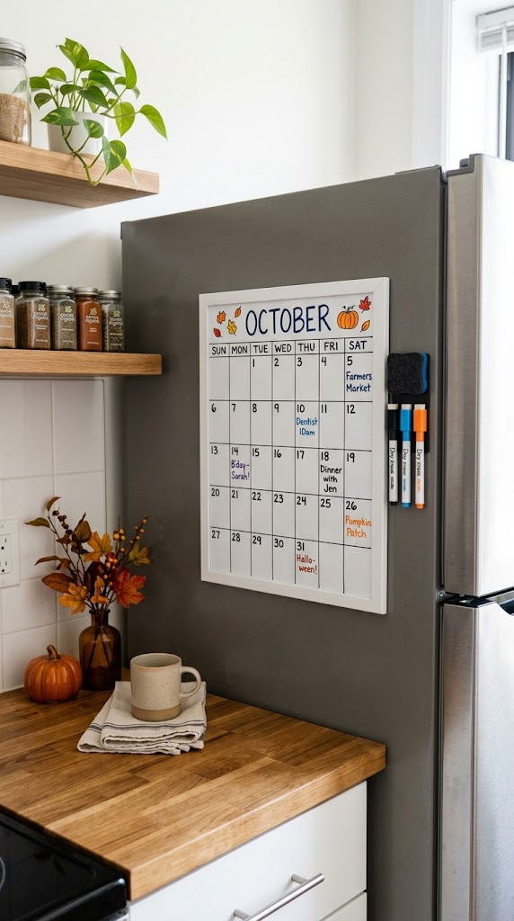 25 October Dry Erase Calendar Ideas for Fall Planning