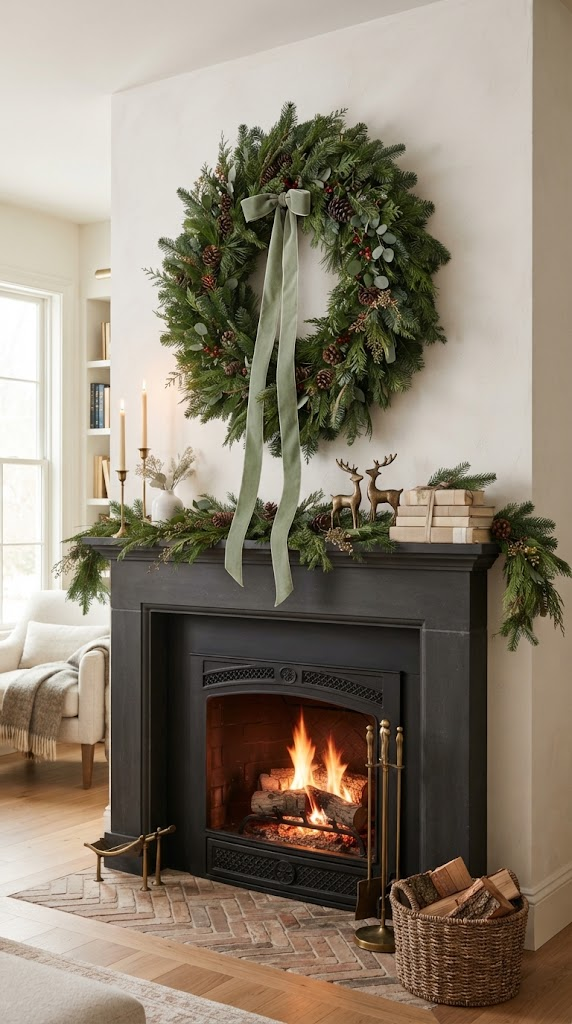 25 Christmas Mantel Ideas to Make Your Home Feel Magical 5 25 Christmas Mantel Ideas to Make Your Home Feel Magical