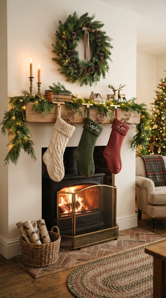 25 Christmas Mantel Ideas to Make Your Home Feel Magical 6 25 Christmas Mantel Ideas to Make Your Home Feel Magical