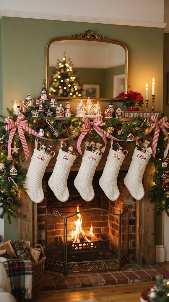 25 Christmas Mantel Ideas to Make Your Home Feel Magical 8 25 Christmas Mantel Ideas to Make Your Home Feel Magical