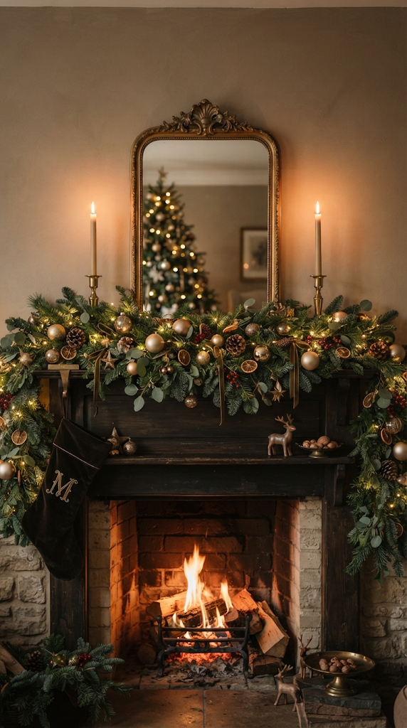 25 Christmas Mantel Ideas to Make Your Home Feel Magical 9 25 Christmas Mantel Ideas to Make Your Home Feel Magical