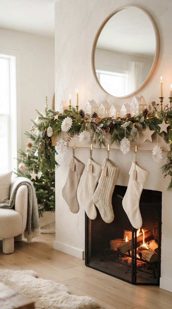25 Christmas Mantel Ideas to Make Your Home Feel Magical 10 25 Christmas Mantel Ideas to Make Your Home Feel Magical