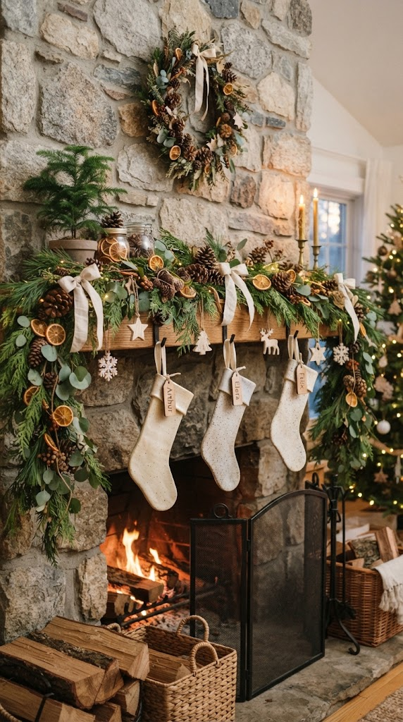 25 Christmas Mantel Ideas to Make Your Home Feel Magical 13 25 Christmas Mantel Ideas to Make Your Home Feel Magical