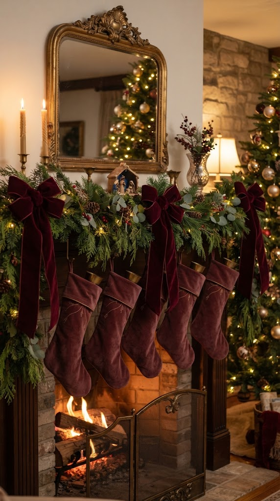 25 Christmas Mantel Ideas to Make Your Home Feel Magical 16 25 Christmas Mantel Ideas to Make Your Home Feel Magical