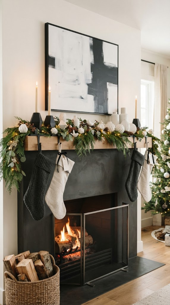 25 Christmas Mantel Ideas to Make Your Home Feel Magical 17 25 Christmas Mantel Ideas to Make Your Home Feel Magical