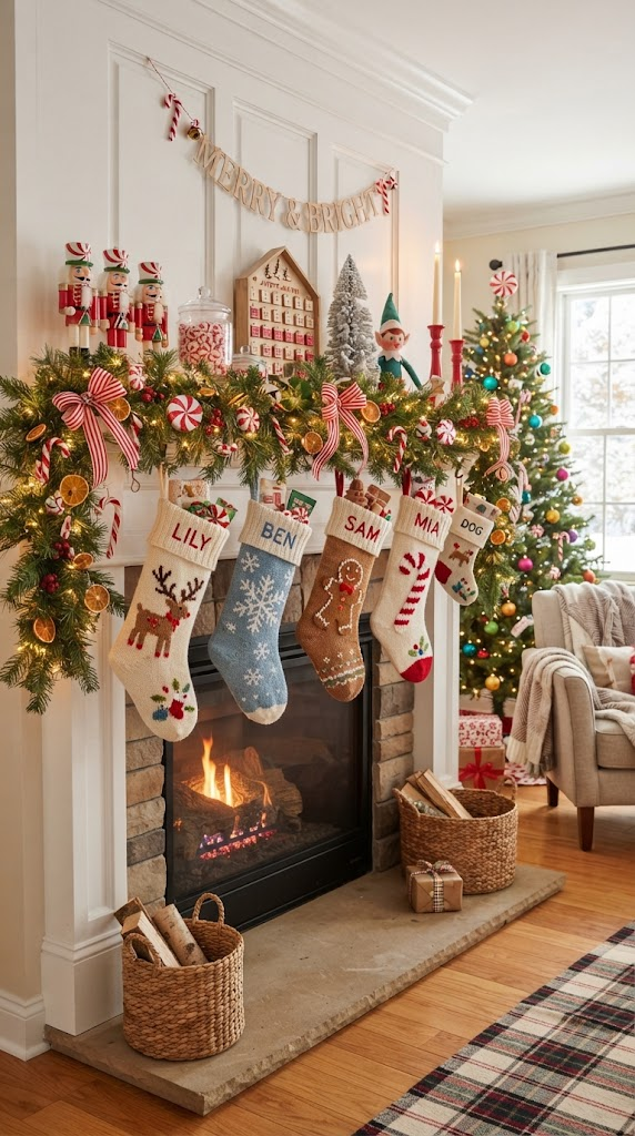 25 Christmas Mantel Ideas to Make Your Home Feel Magical 18 25 Christmas Mantel Ideas to Make Your Home Feel Magical
