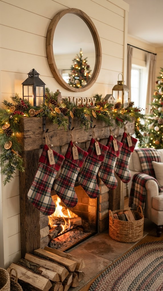 25 Christmas Mantel Ideas to Make Your Home Feel Magical 19 25 Christmas Mantel Ideas to Make Your Home Feel Magical