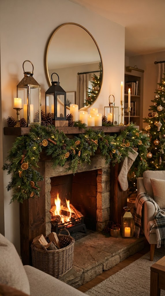 25 Christmas Mantel Ideas to Make Your Home Feel Magical 20 25 Christmas Mantel Ideas to Make Your Home Feel Magical
