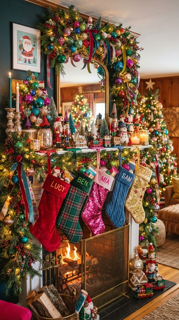 25 Christmas Mantel Ideas to Make Your Home Feel Magical 21 25 Christmas Mantel Ideas to Make Your Home Feel Magical