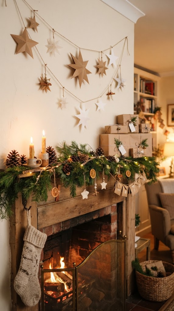 25 Christmas Mantel Ideas to Make Your Home Feel Magical 24 25 Christmas Mantel Ideas to Make Your Home Feel Magical