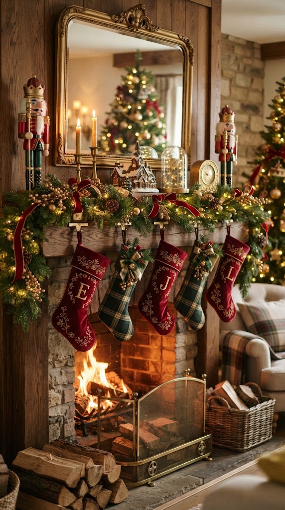 25 Christmas Mantel Ideas to Make Your Home Feel Magical 26 25 Christmas Mantel Ideas to Make Your Home Feel Magical
