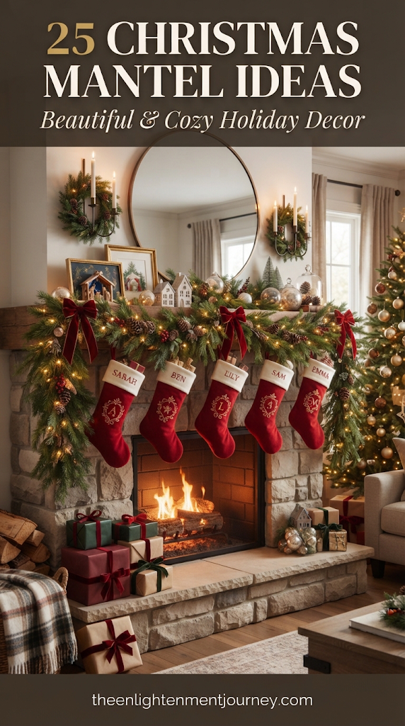 25 Christmas Mantel Ideas to Make Your Home Feel Magical 27 25 Christmas Mantel Ideas to Make Your Home Feel Magical