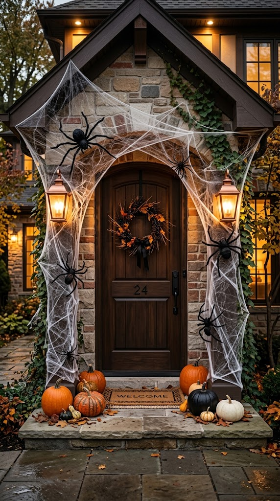 25 Halloween Front Door Ideas for a Spooky Welcome